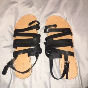 Black strappy forever 21 sandals